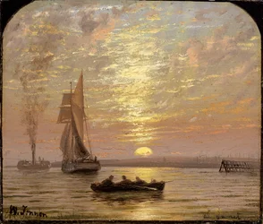 Bei Sonnenuntergang, ca. 1875